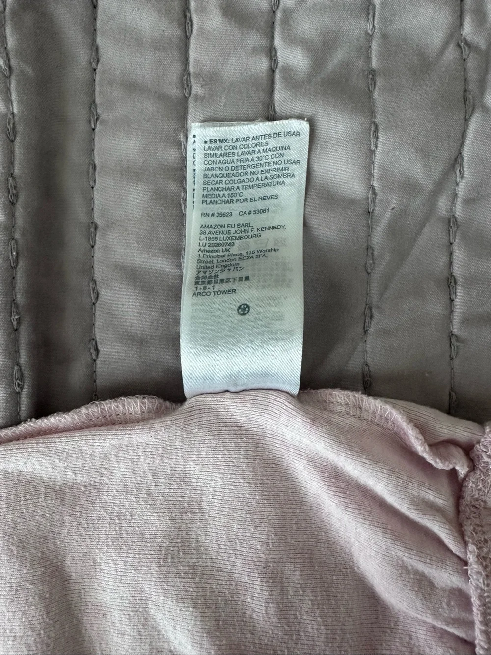 Carter's Light Pink Baby Sleep Gown with Bunny Embroidery